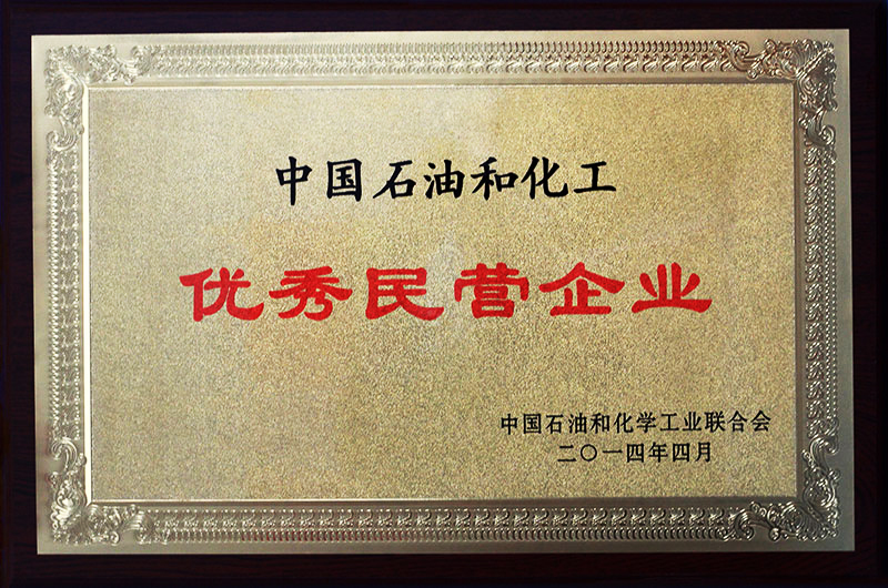 荣获“中国石油化工优秀民营企业”